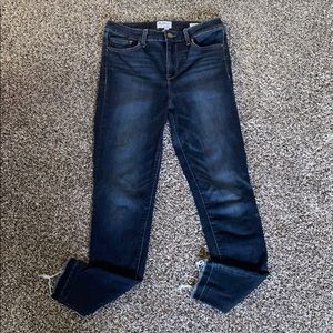 William Rast dark wash high rise skinny jeans